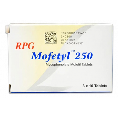 MOFETYL 250 MG ( MYCOPHENOLATE MOFETIL ) 30 FILM-COATED TABLETS